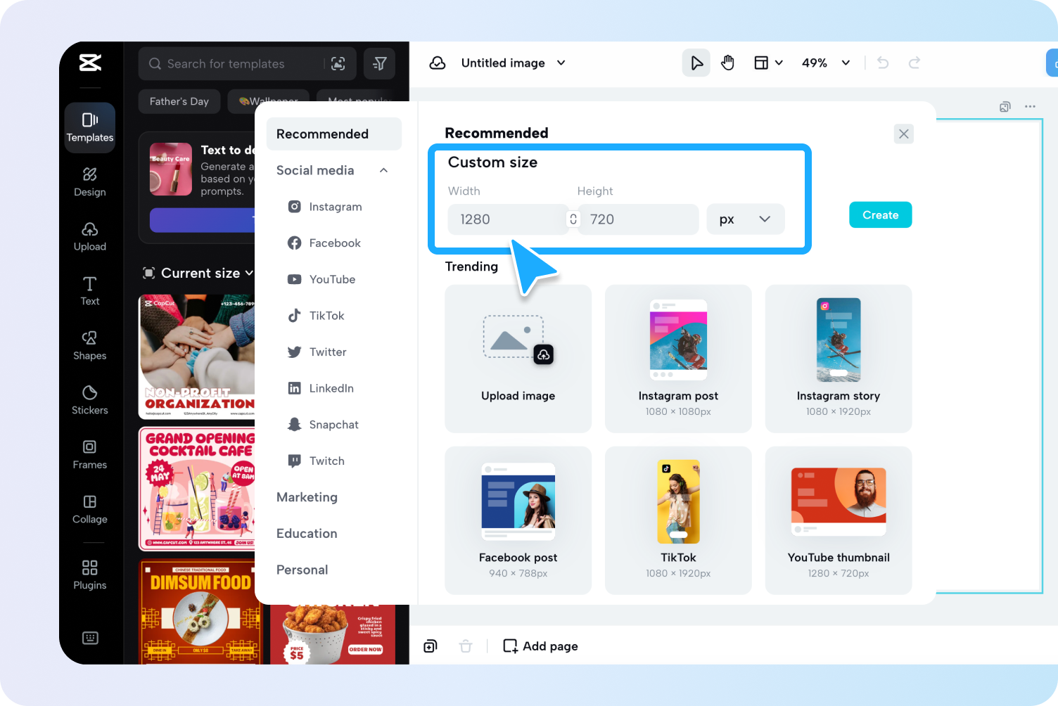 Truy cập công cụ chỉnh sửa hình ảnh
